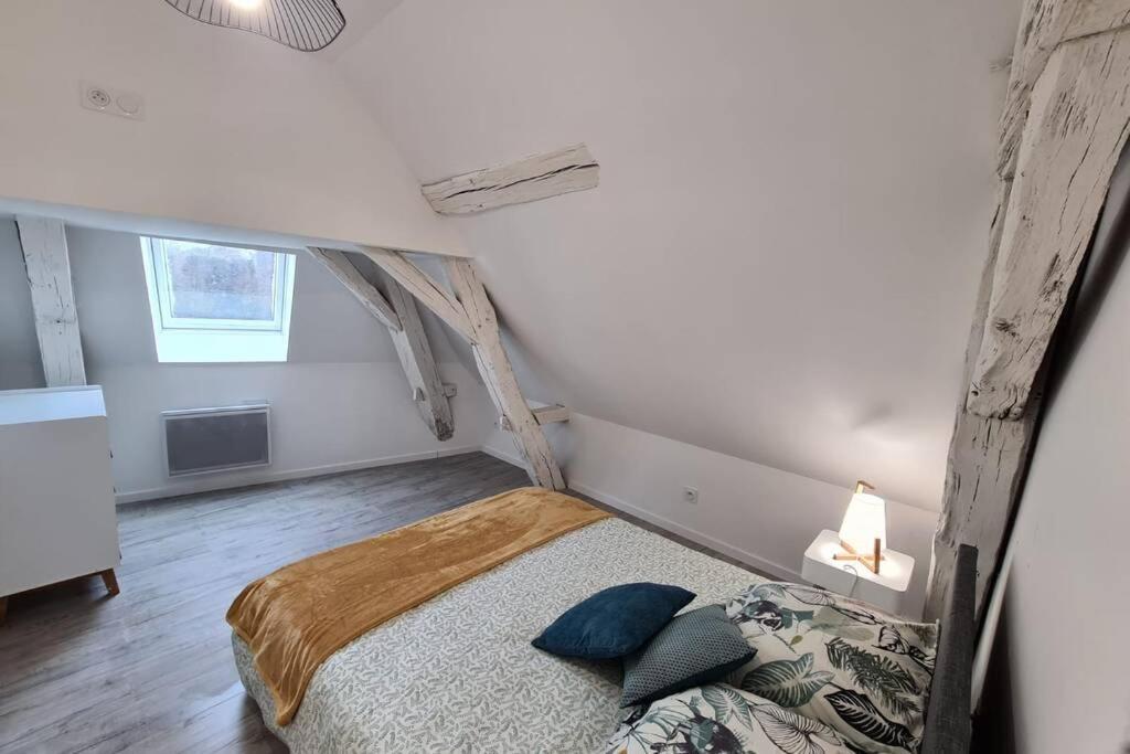 Centre Ville 3 Pieces Envoutant Sous Combles 40M² Joigny Exterior foto