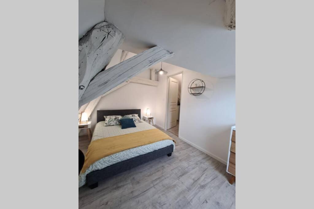 Centre Ville 3 Pieces Envoutant Sous Combles 40M² Joigny Exterior foto